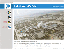 Tablet Screenshot of dubaiworldsfair.com